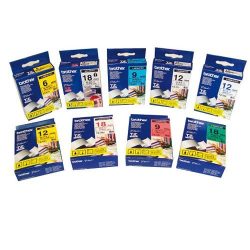 Betűnyomó kazetta 36mm Brother TZe461 piros-fekete