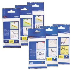   Betűnyomó kazetta 12mm Brother TZeFX231 rugalmas fehér-fekete