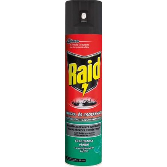 Raid® hangya- és csótányirtó aeroszol Eukaliptusz olajjal 400 ml