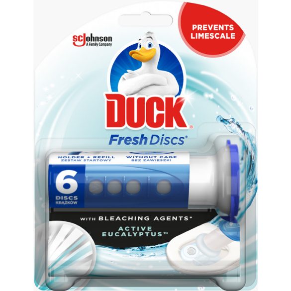 Duck® Fresh Discs zselés WC-öblítő korong 36 ml Eukaliptusz
