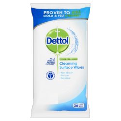 DETTOL Antibakteriális felülettisztító kendő 36 db