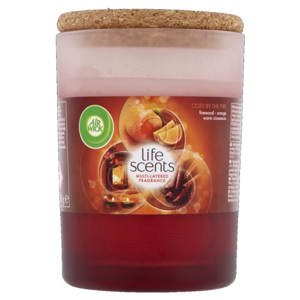 AirWick Life Scents illatgyertya 185 g Kandalló melege