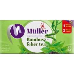   Müller papírzsebkendő 100 db Bambusz-Fehér tea 4 rétegű