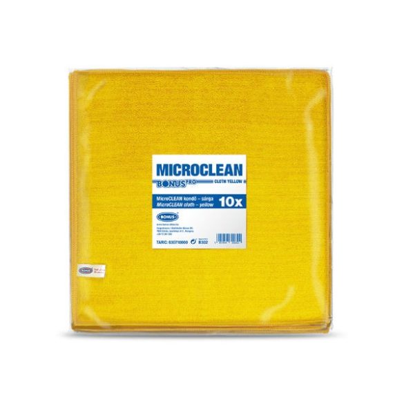 Bonus Pro mikroszálas kendő (32×32cm) 10db sárga