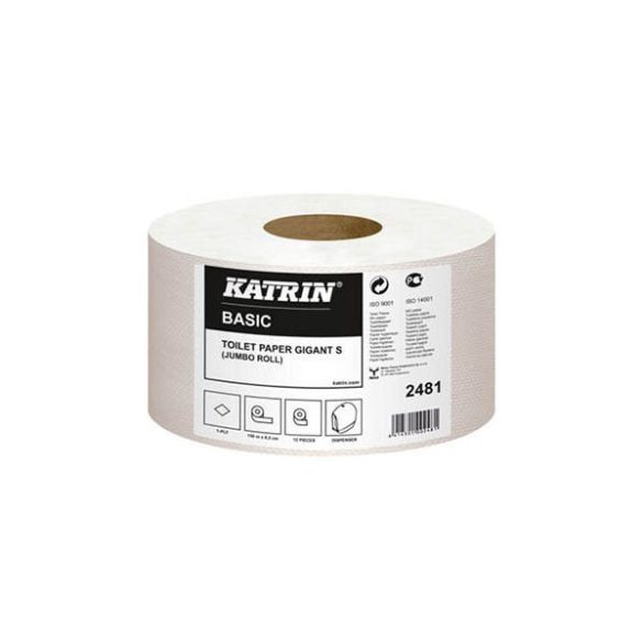 Toalettpapír Katrin Basic Gigant S 19cm/150m 1rétegű Natúr 100% újrahasznosított