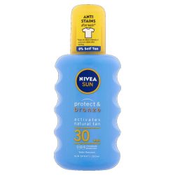   NIVEA SUN FF30 Protect&Bronze Barnulást Támogató Napozó Spray 200 ml
