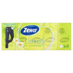   Zewa Deluxe papírzsebkendő 3 rétegű 10x10 db Camomile Comfort