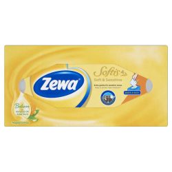   Zewa Softis papírzsebkendő 4 rétegű dobozos 80 db Soft&Sensitive illatmentes