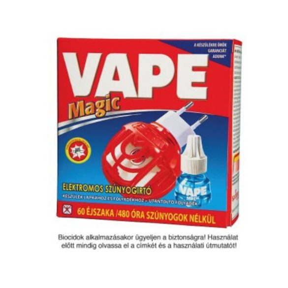 VAPE Magic elektromos készülék lapkához&folyadékhoz+szúnyogirtó folyadék 60éj