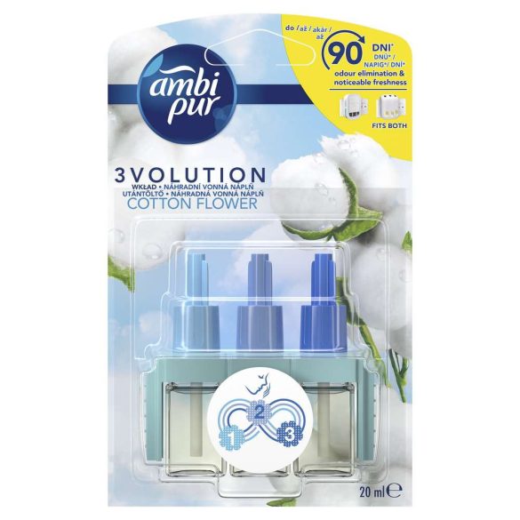AmbiPur 3Volution elektromos légfrissítő utántöltő Cotton Flower 20 ml