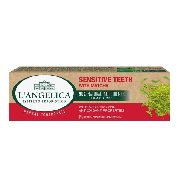 L'Angelica fogkrém fogérzékenység ellen Matcha-val 75ml