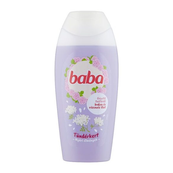 BABA tusfürdő 400 ml Bodza és Rózsavíz