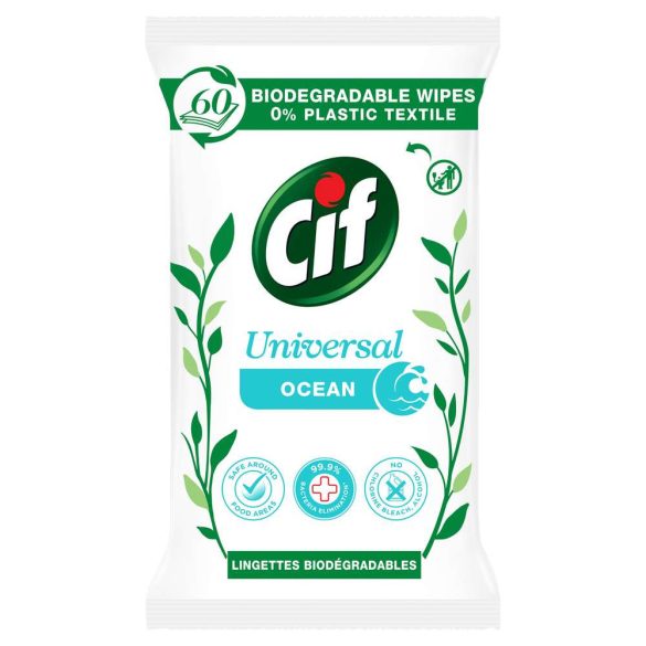 CIF Természet Receptje Törlőkendő 60 db Ocean