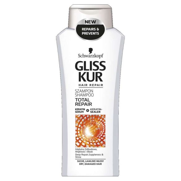 Gliss hajregeneráló sampon 400 ml Teljeskörű regenerálás