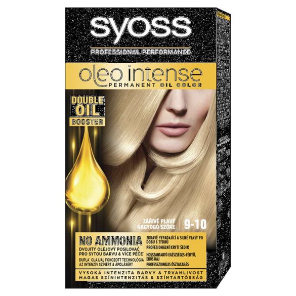 Syoss Color Oleo intenzív olaj hajfesték 9-10 ragyogó szőke