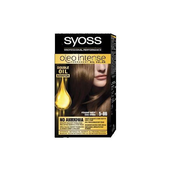 Syoss Color Oleo intenzív olaj hajfesték 5-86 édes barna