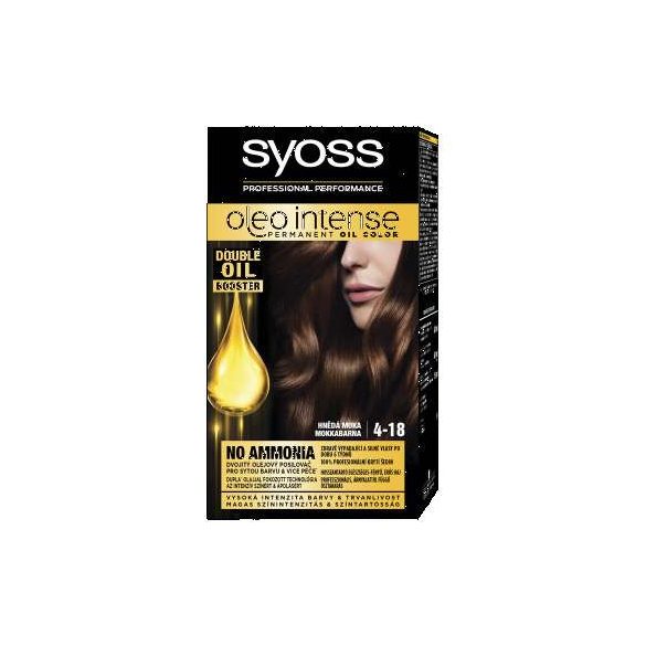 Syoss Color Oleo intenzív olaj hajfesték 4-18 mokka barna
