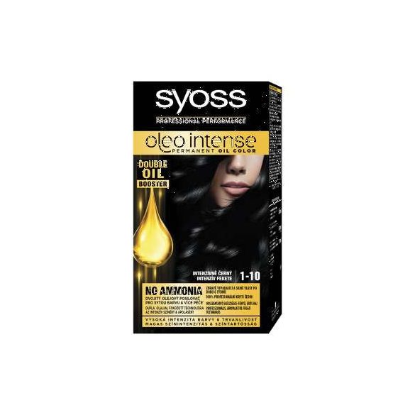 Syoss Color Oleo intenzív olaj hajfesték 1-10 intenzív fekete