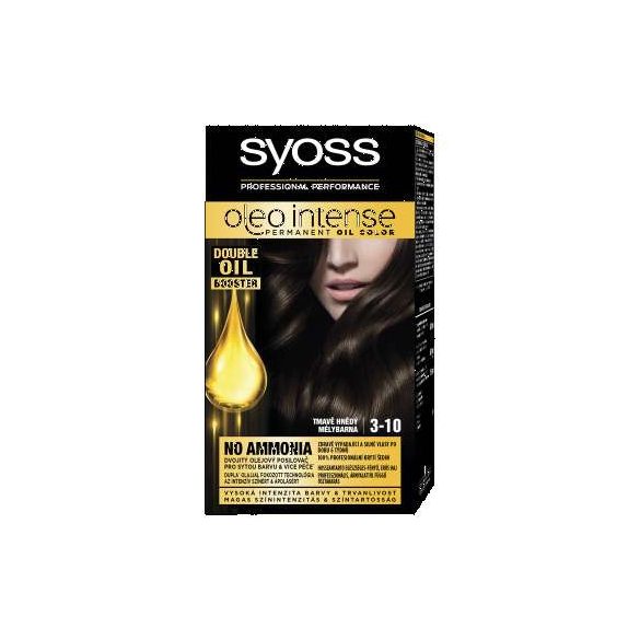 Syoss Color Oleo intenzív olaj hajfesték 3-10 mélybarna