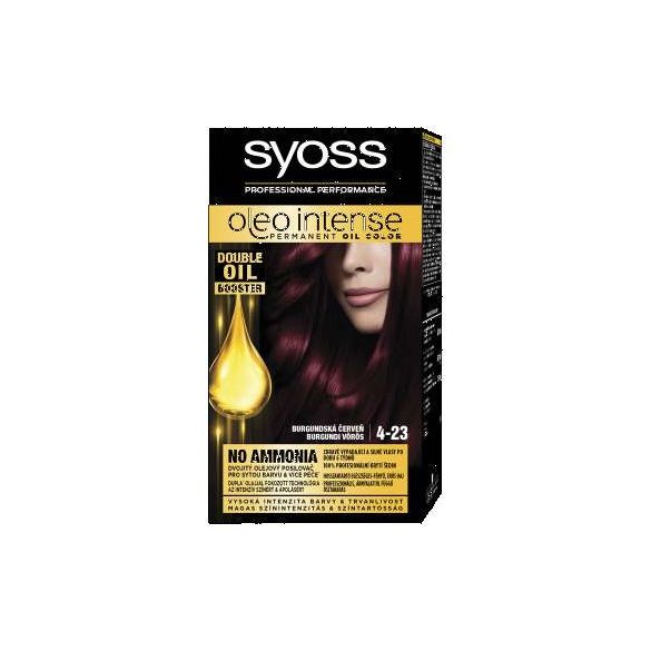 Syoss Color Oleo intenzív olaj hajfesték 4-23 burgundi vörös