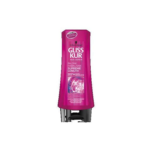 Gliss hajregeneráló balzsam 200 ml Supreme Length hosszú hajra