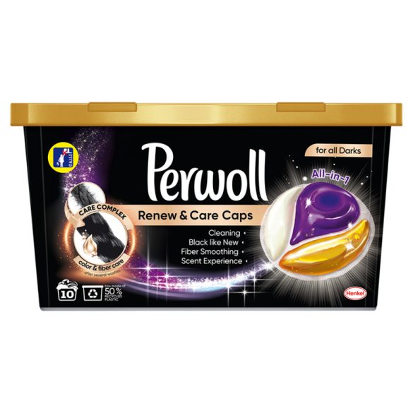 Perwoll Renew & Care mosókapszula Black 10 db