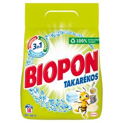   Biopon Takarékos 1,17 kg fehér ruhákhoz mosópor  (18mosás)