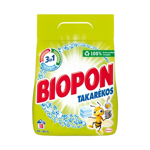 Biopon Takarékos 1,17 kg fehér ruhákhoz mosópor  (18 mosás)