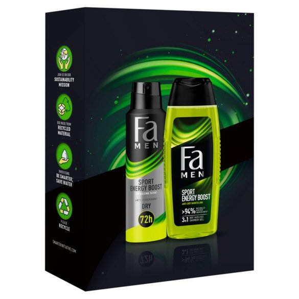 Fa férfi ajándékcsomag Sport Energy Boost (tusfürdő+deospray)