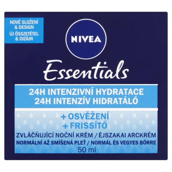 NIVEA Essentials éjszakai arckrém 50 ml normál bőrre