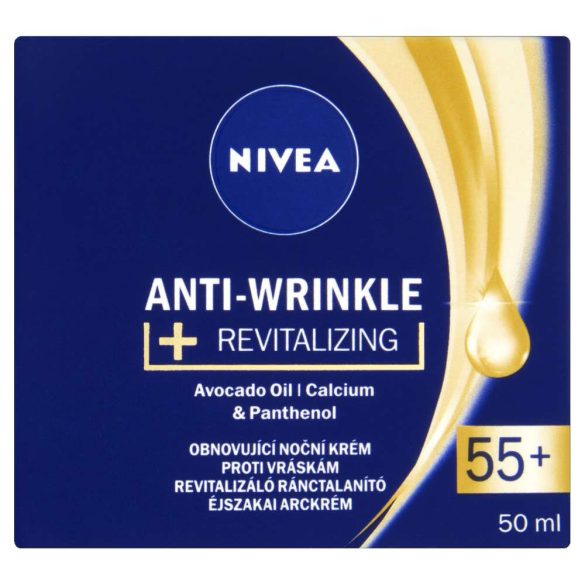 NIVEA Anti Wrinkle éjszakai arckrém 50 ml 55+