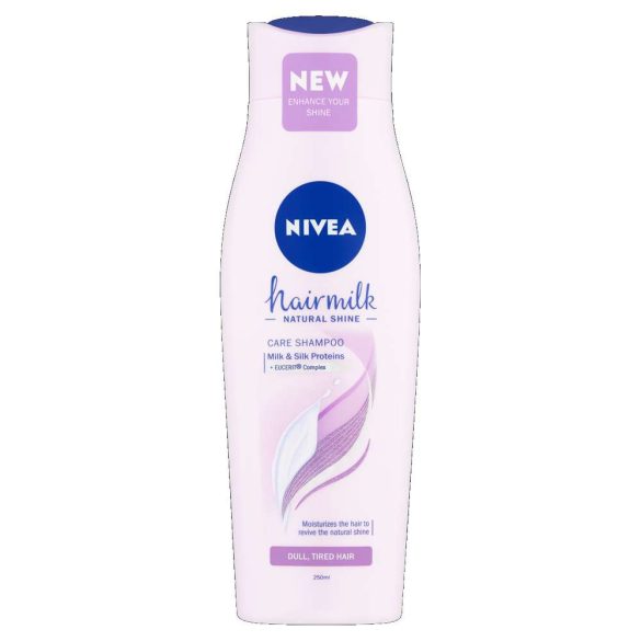 NIVEA sampon 250 ml Hairmilk Shine egyenes hajra