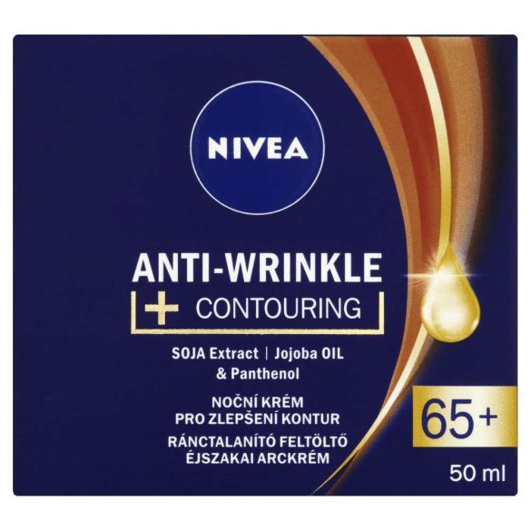 NIVEA Anti Wrinkle éjszakai arckrém 50 ml 65+