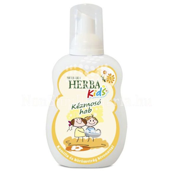 Herba Kids kézmosó hab (kamilla és körömvirág)citromsárga 250ml