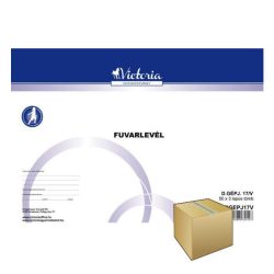   Nyomtatvány, fuvarlevél, 50x3, A4, fekvő, VICTORIA PAPER "D.GÉPJ.17" 10 tömb/csomag